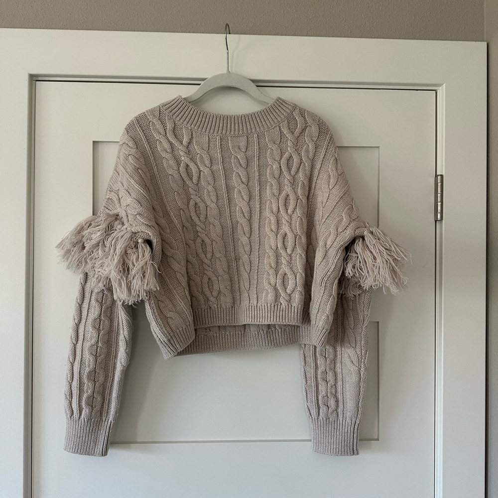 Alice and Olivia Wool Crewneck Sweater